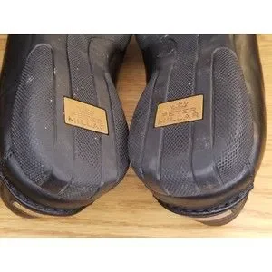 Peter Millar Loafers Men\'s Size 9.5 M Black Leather Horse Bit Slippers MC00F40 PETER MILLAR MEN HORSE BIT LOAFERS SHOES BLACK SIZE 8-8.5  main image 2
